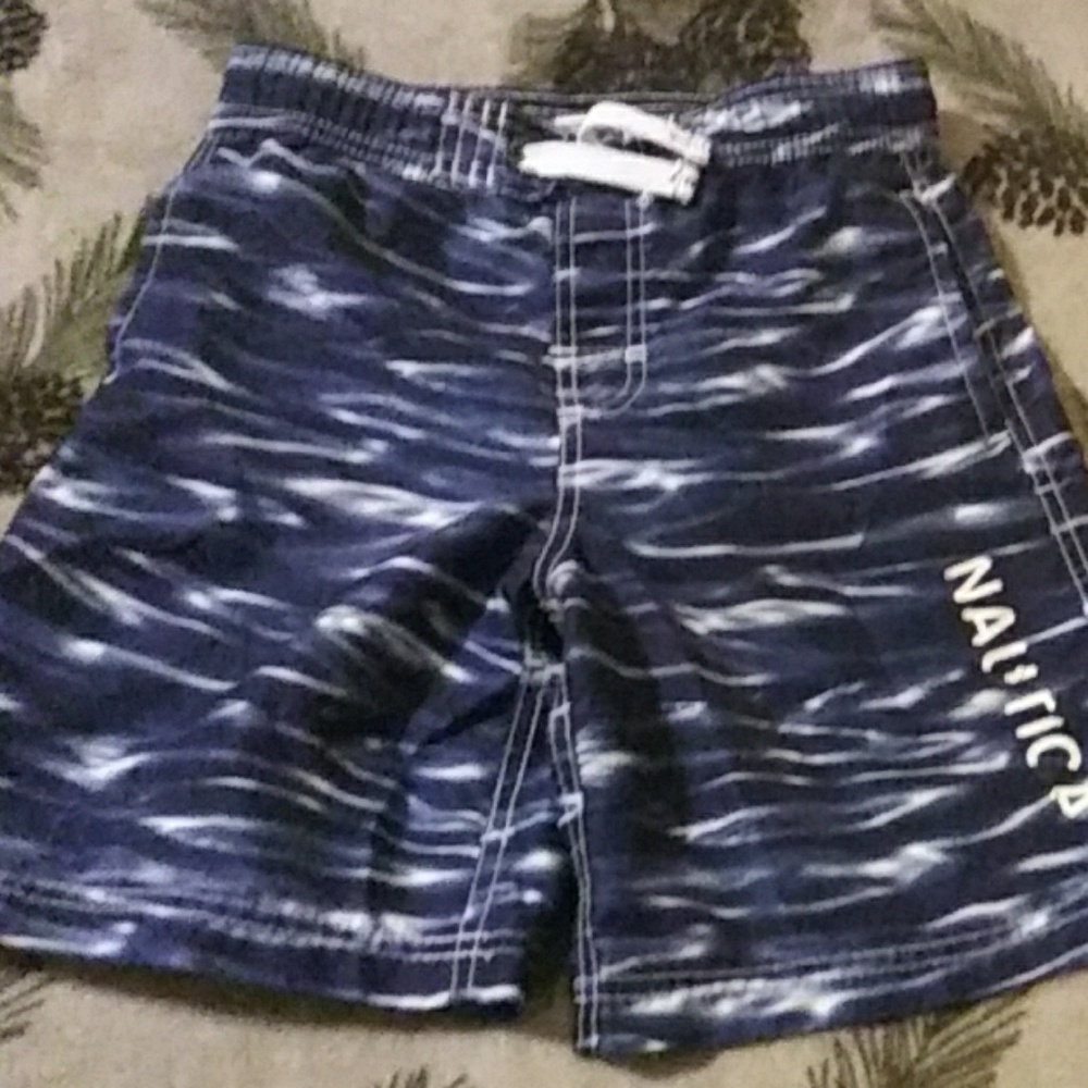 Nautica boys swim shorts size L 6/7